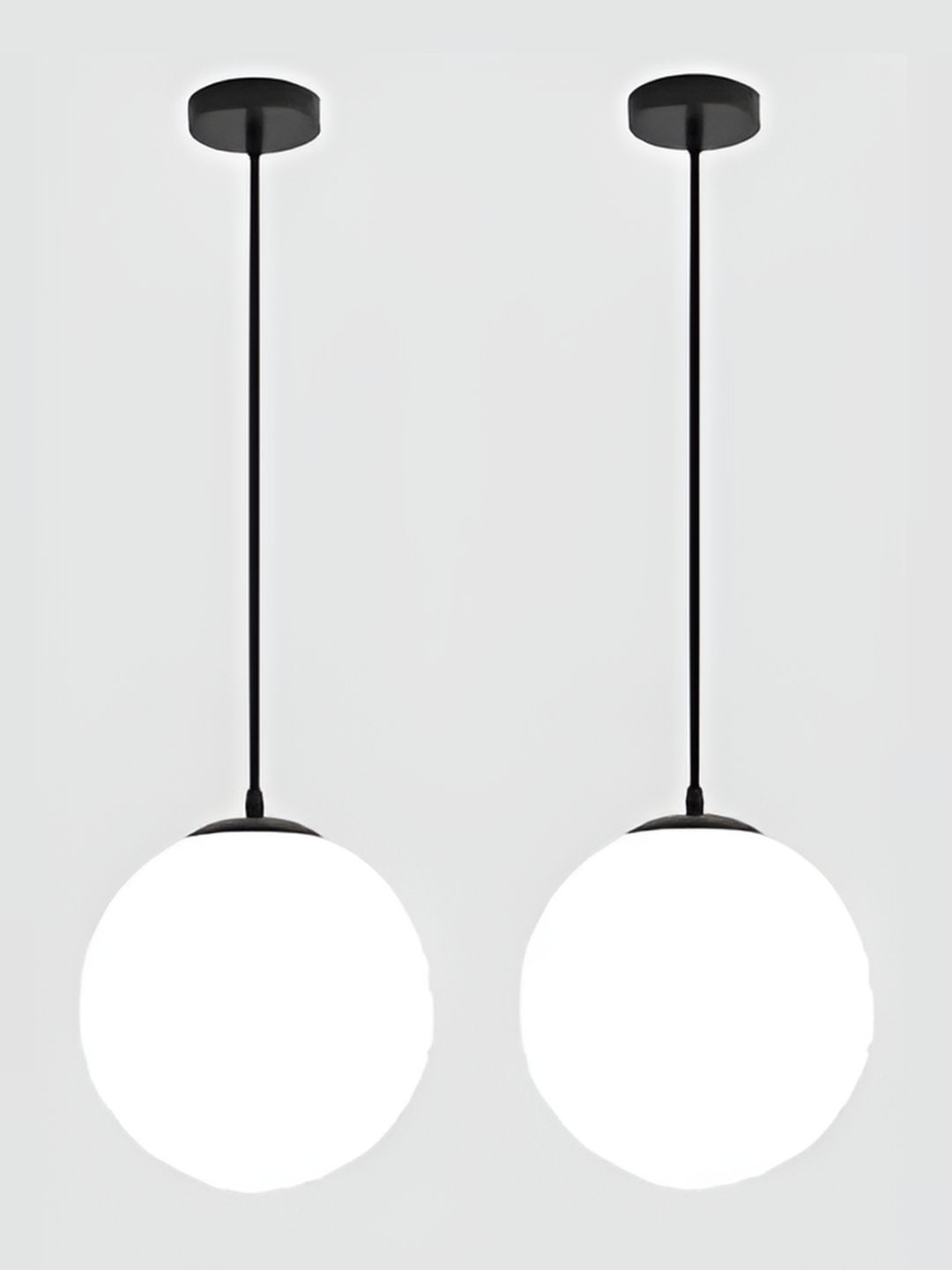 Whiteray Black & White 2 Pieces Glass Contemporary  Ceiling Lamp-picture-24