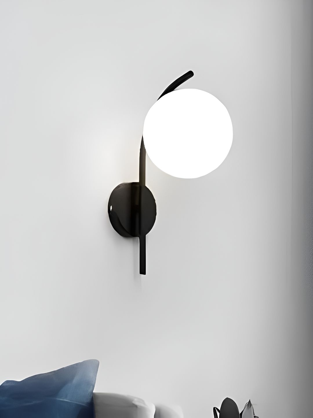 Whiteray Black & White Spherical Shaped Iron Wall Lamp-picture-56
