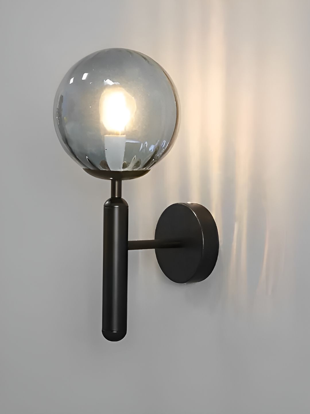 Whiteray Black Metal Contemporary Spherical Shaped Wall Lamp-picture-20