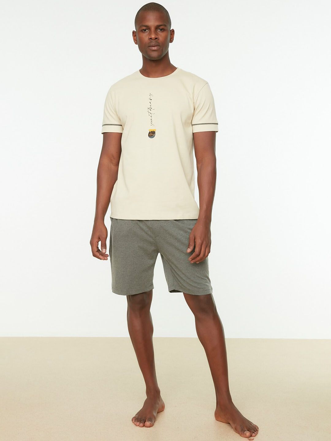 Trendyol Men Pure Cotton Night suit-picture-33