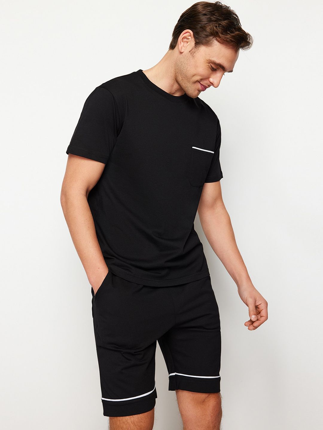 Trendyol Round Neck Pure Cotton Night suit-picture-16