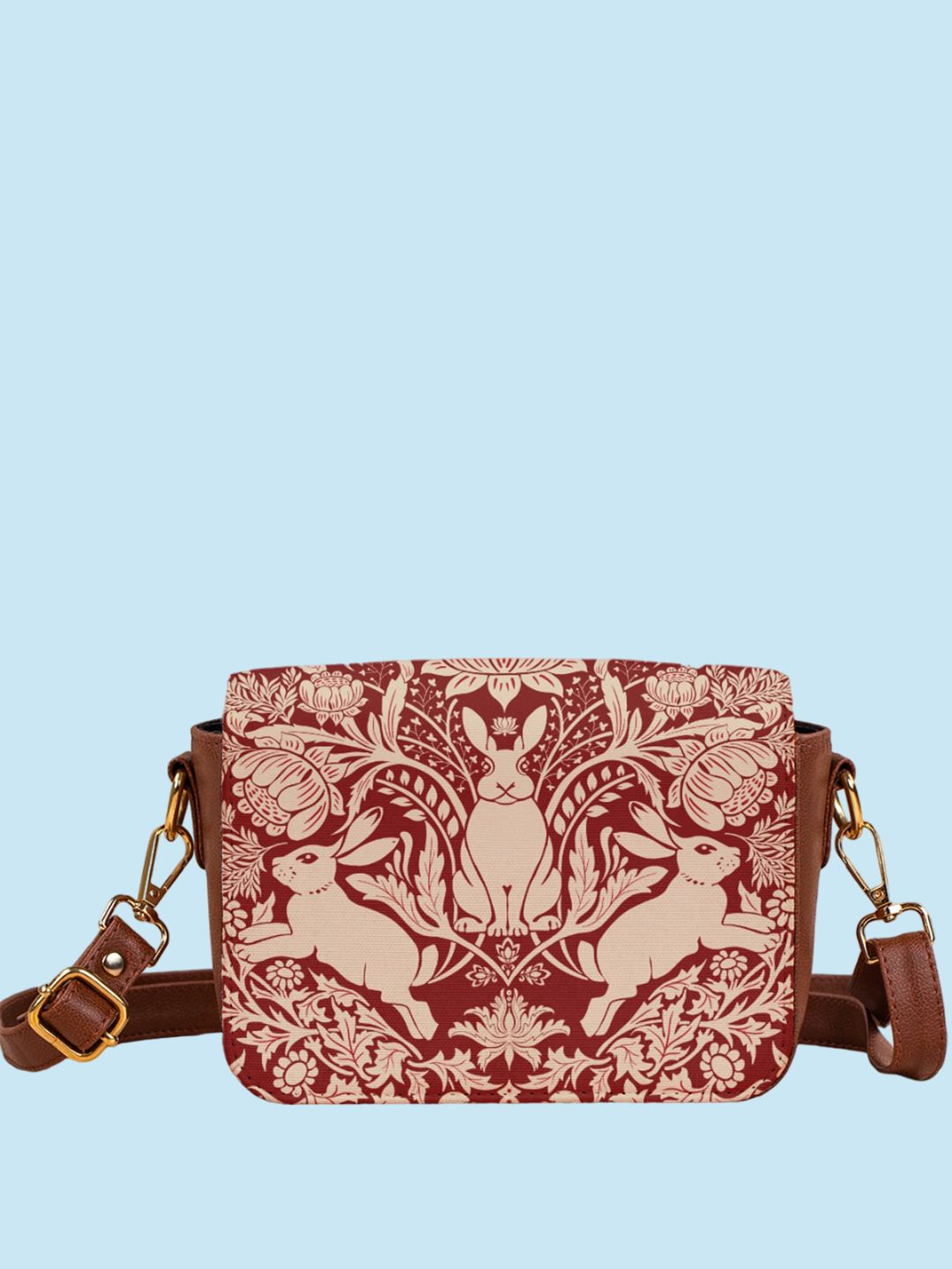 Kalankit Floral Printed Swagger Sling Bag-picture-56