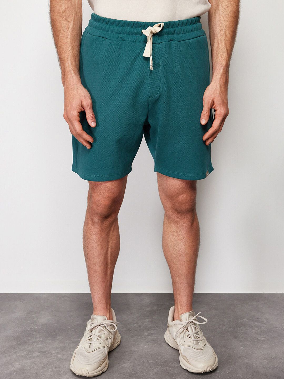 Trendyol Men Mid-Rise Pure Cotton Casual Shorts-picture-22