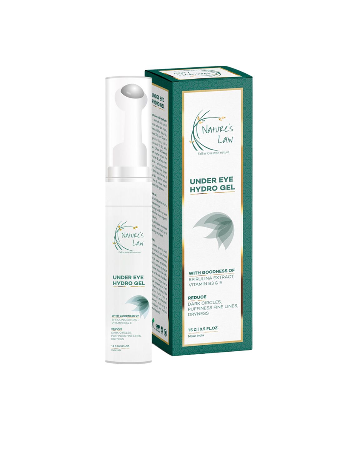 Nature's Law Under Eye Hydro Gel with Spirulina Extract Vitamin B3 & E - 15 gm-picture-22