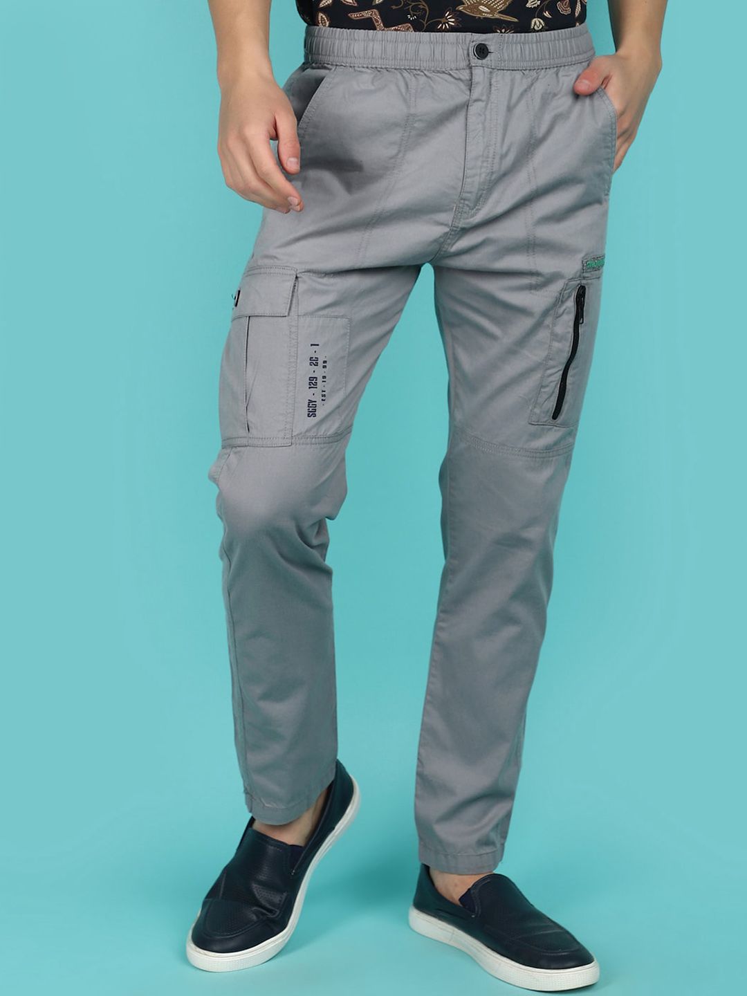 V-Mart Men Mid-Rise Regular Fit Cargo Jogger Trouser