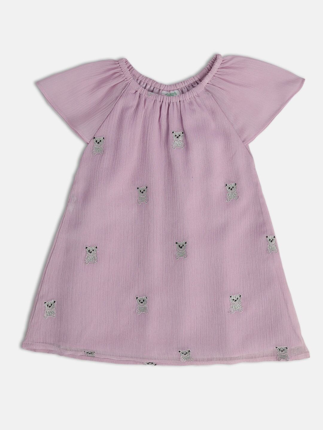 MINI KLUB Infant Girls Embroidered A-Line Dress-picture-39