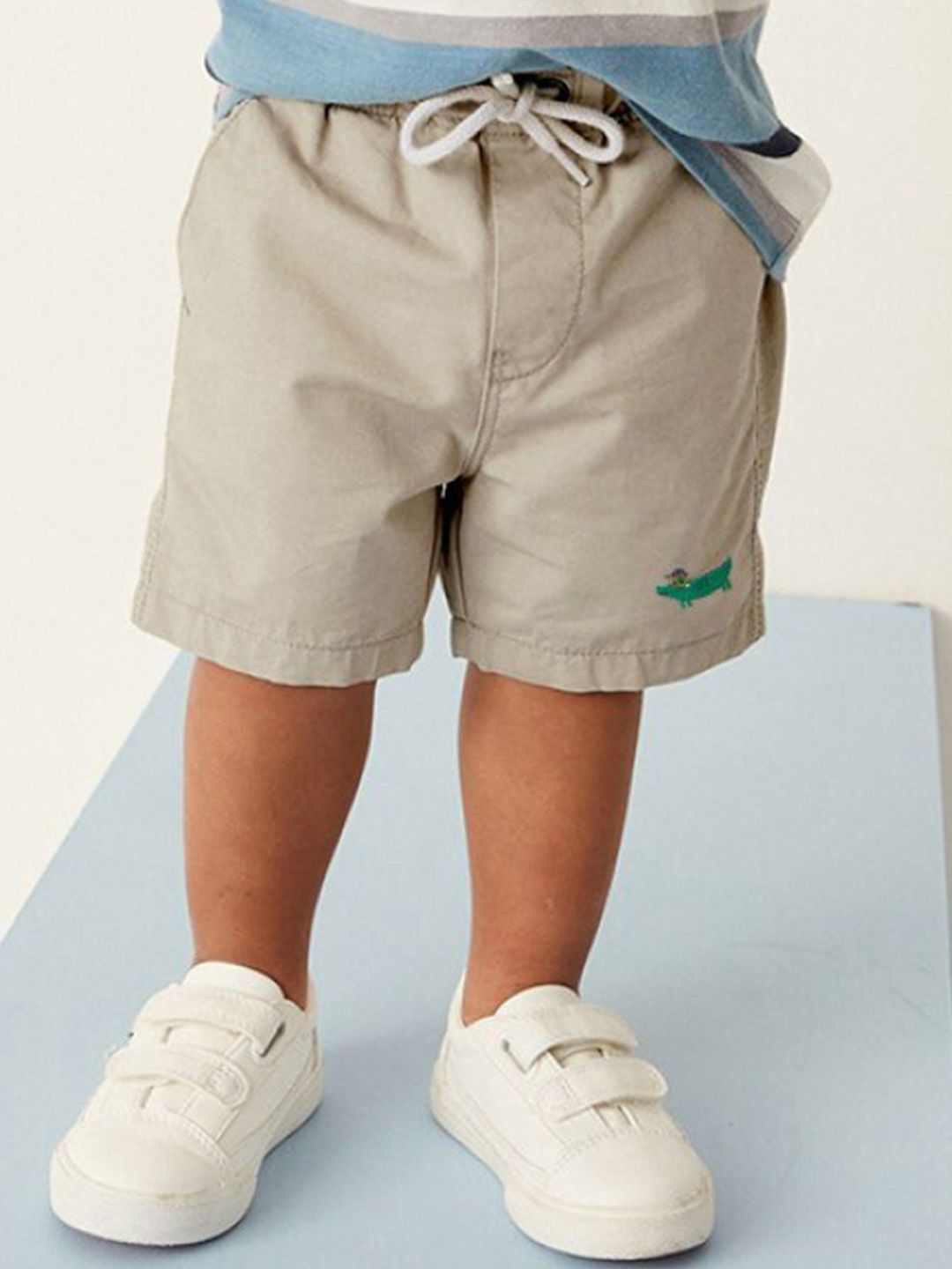 StyleCast x Revolte Grey Boys Loose Fit Cotton Shorts-picture-27