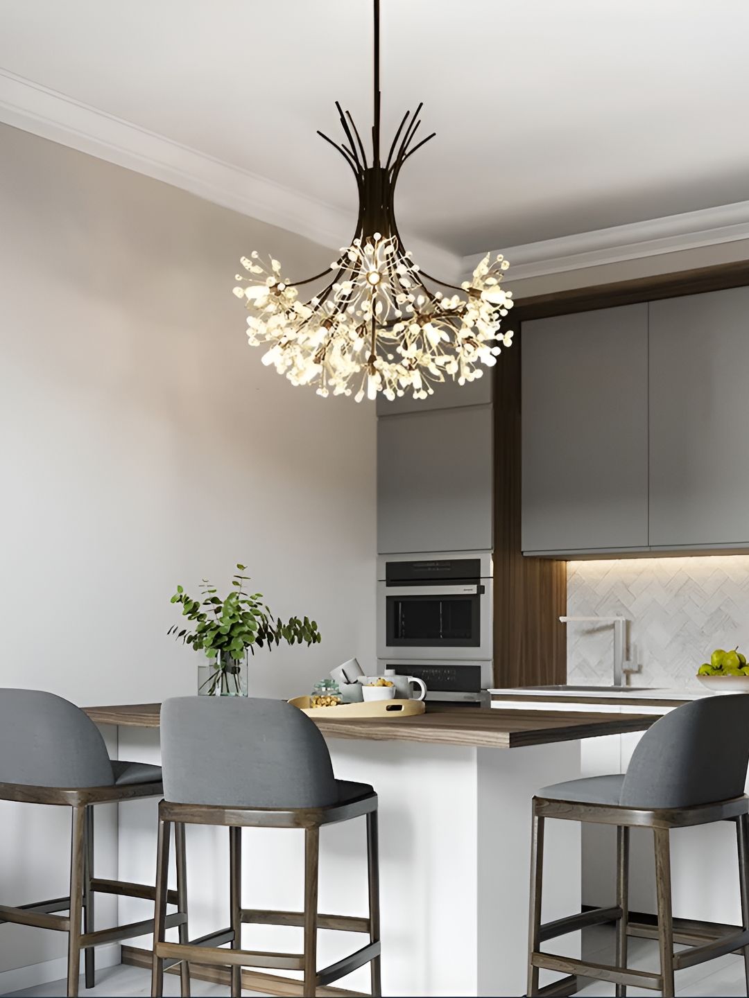 Mac Lawrence Black & White Frustum Shaped Ceiling Lamp-image-10