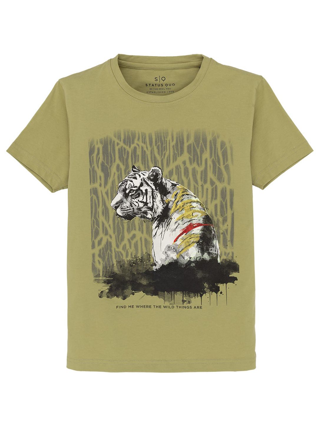 Status Quo Boys Graphic Printed Round Neck Cotton T-shirt-picture-15