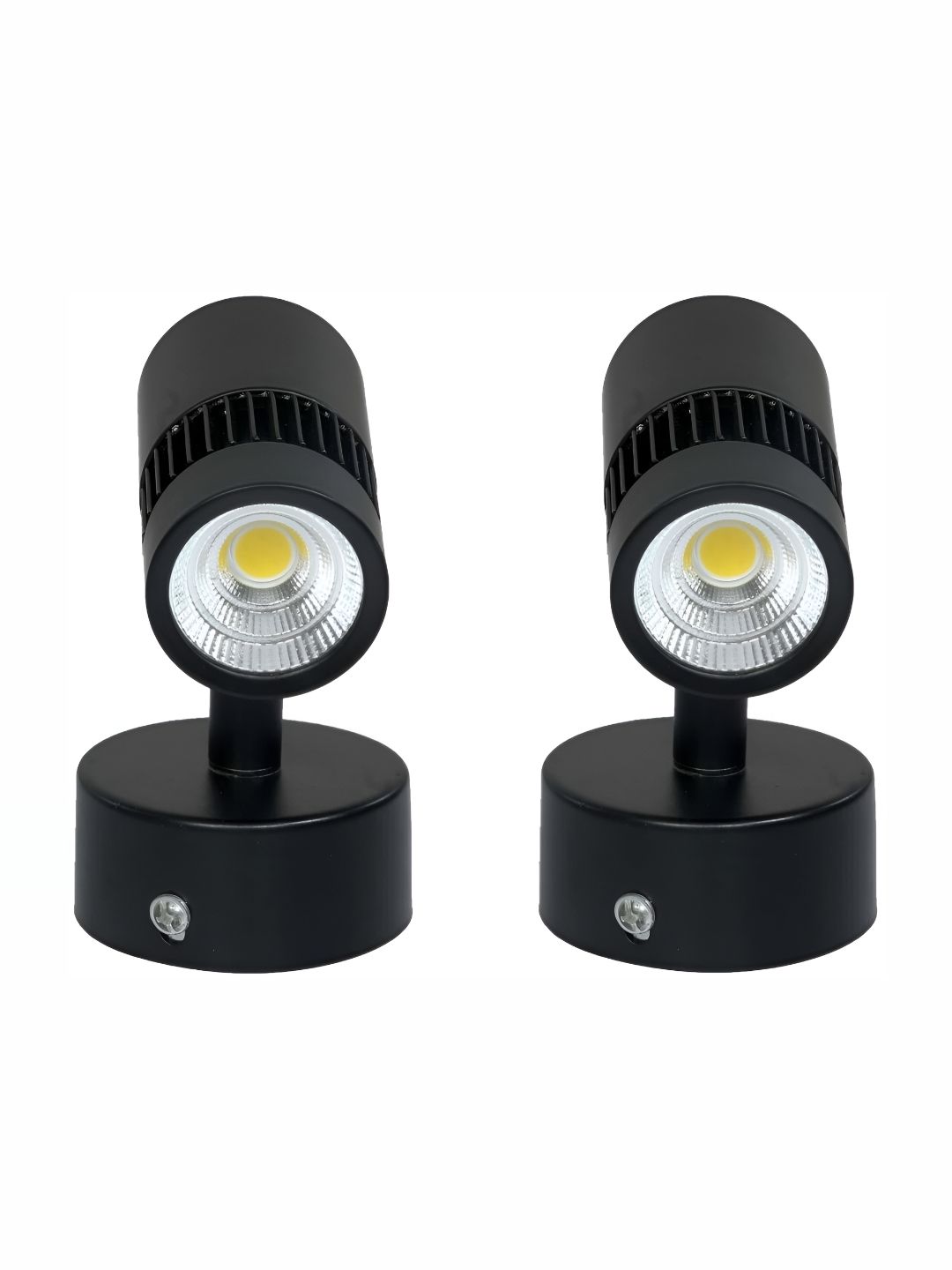 DENICRAAS Black 2 Pcs Metal Contemporary Square Shaped Wall Lamps-picture-31