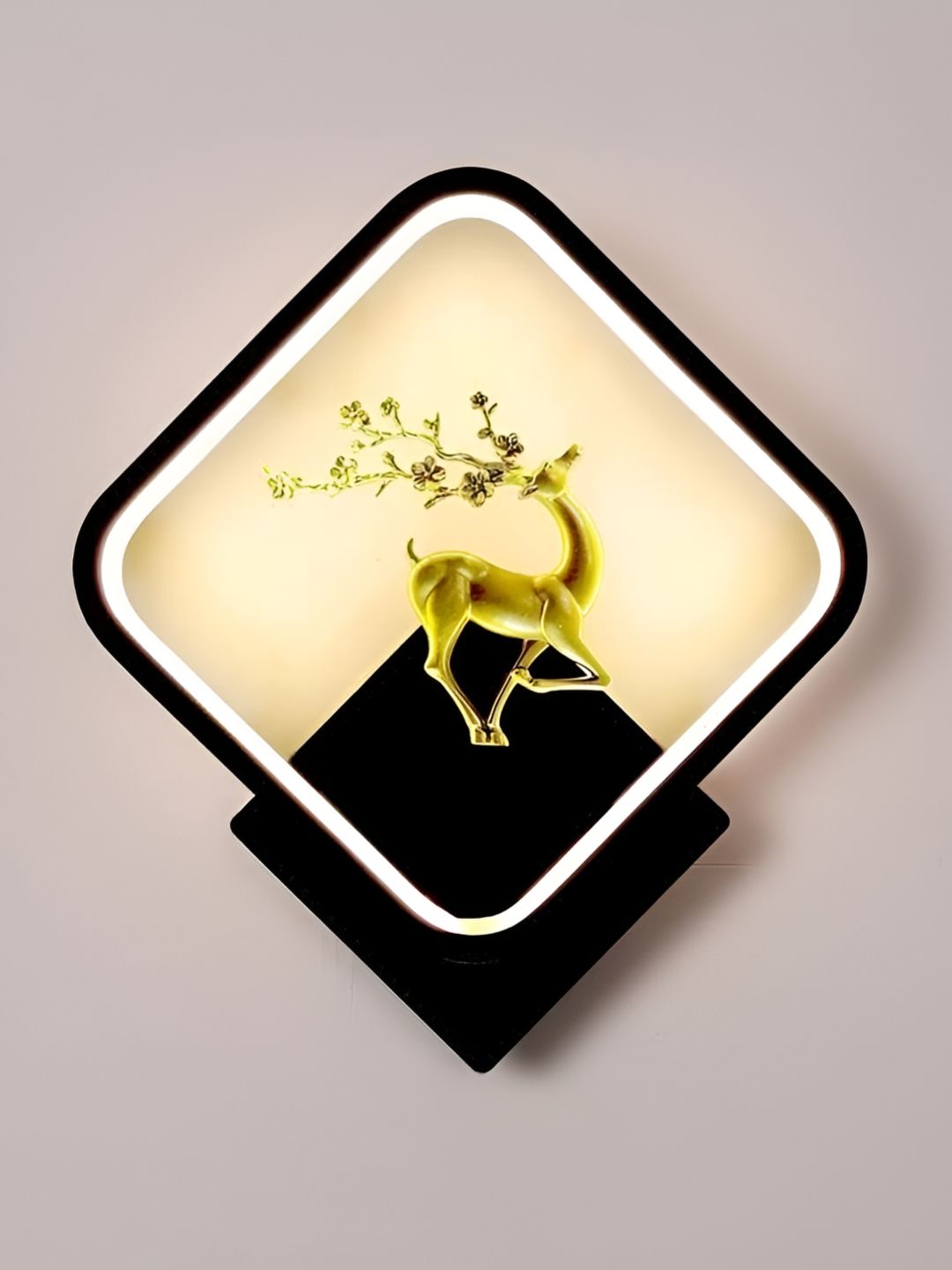 DENICRAAS White & Black Metal Contemporary Square Shaped Wall Lamp-picture-16