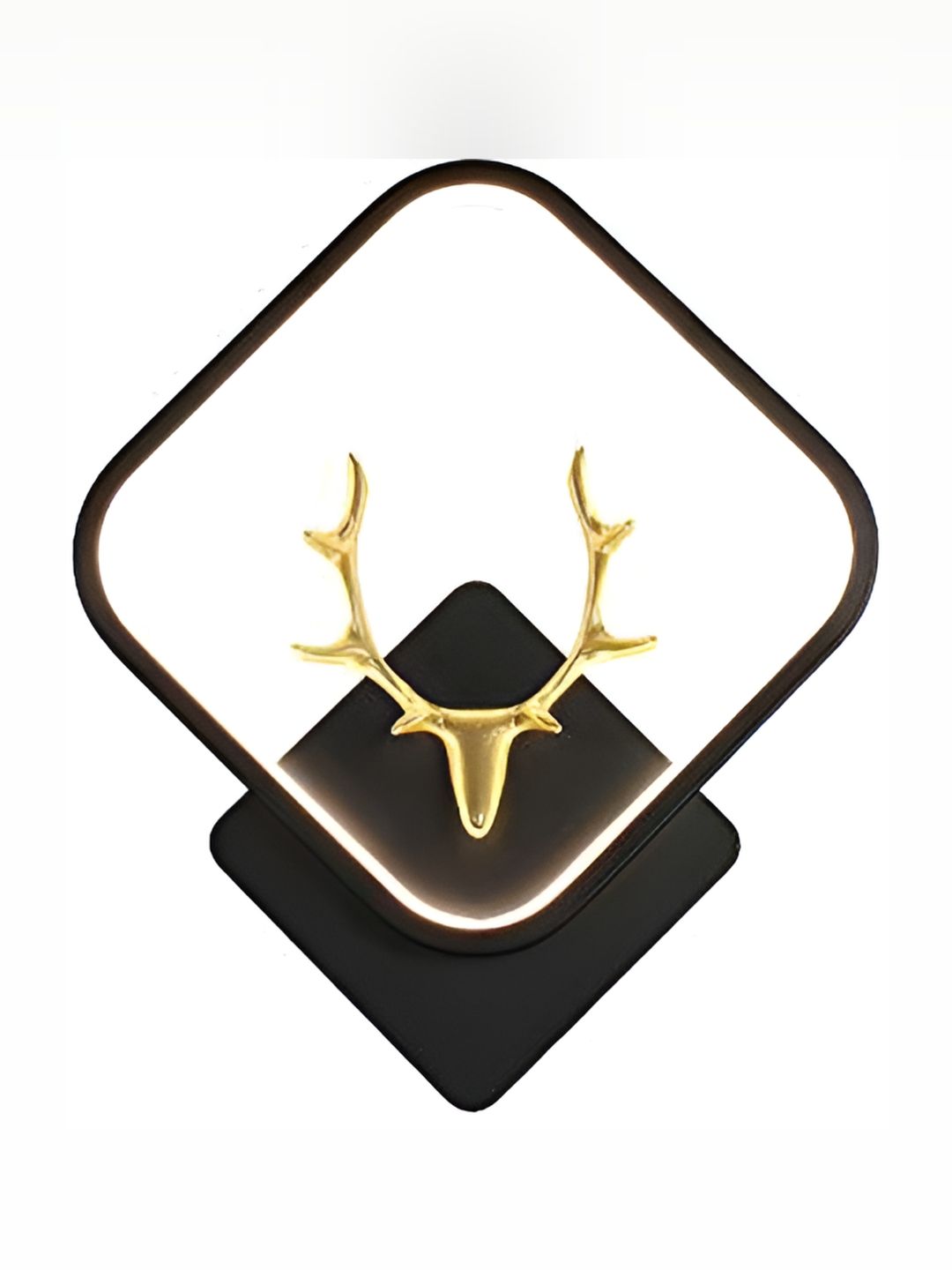 DENICRAAS White & Black Textured Metal Contemporary Square Shaped Wall Lamp-picture-10