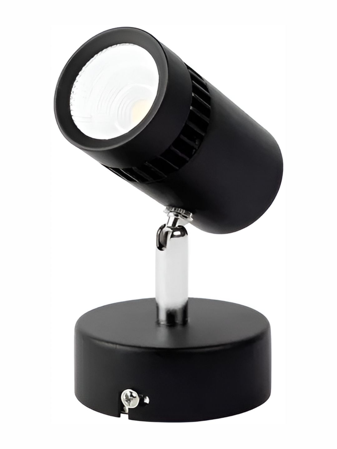 DENICRAAS Black & Silver-Toned Metal Contemporary Abstract Shaped Shaped Wall Lamp-picture-26