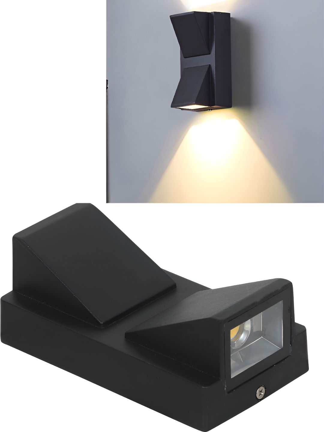 DENICRAAS White & Black Aluminium Contemporary Square Shaped Wall Lamp-picture-14