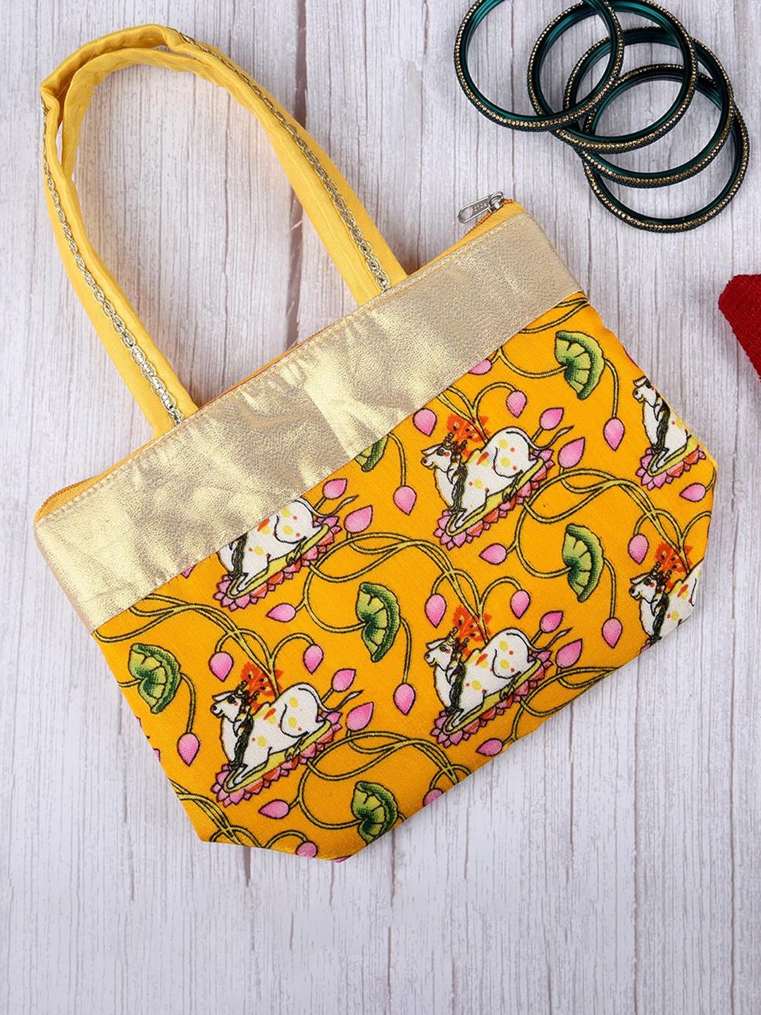 Kuber Industries Set Of 3 Graphic Printed Structured Handheld Bag-picture-18
