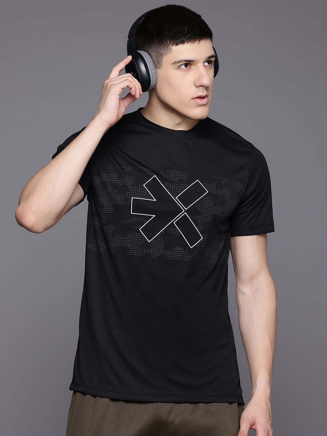 HRX by Hrithik Roshan Rapid-Dry Printed Training T-shirt-picture-33