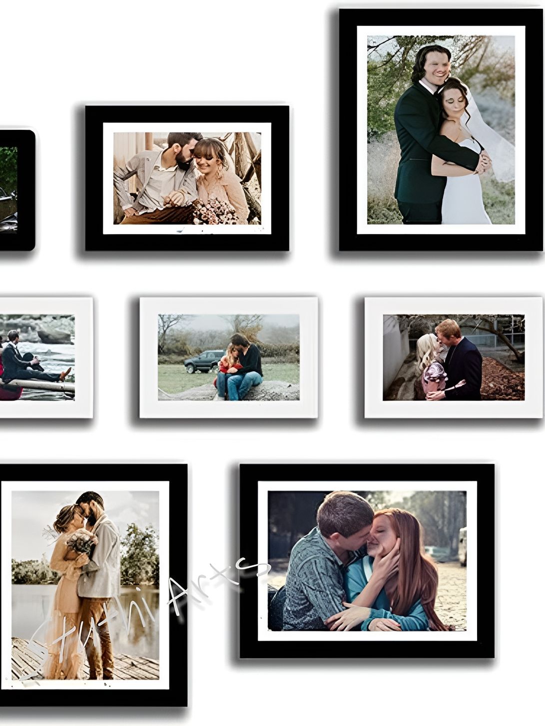 Stuthi Arts Black 8 to 12 Pieces Wood Wall Photo Frames-picture-31