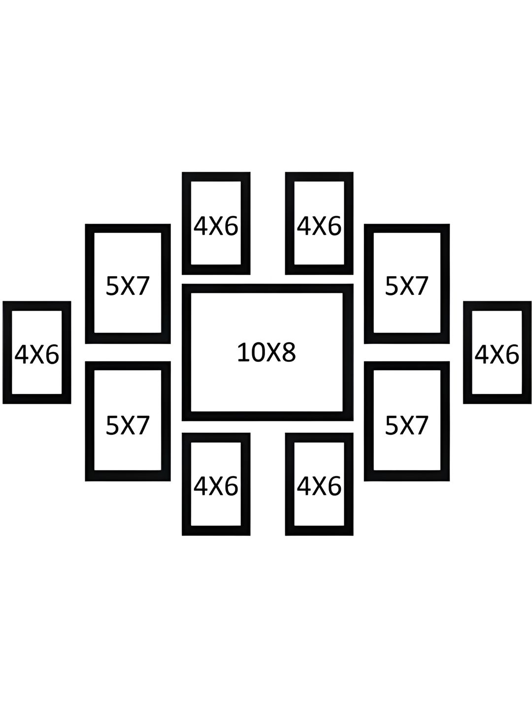 Stuthi Arts Black 11 Pieces Wood Wall Photo Frames-picture-37