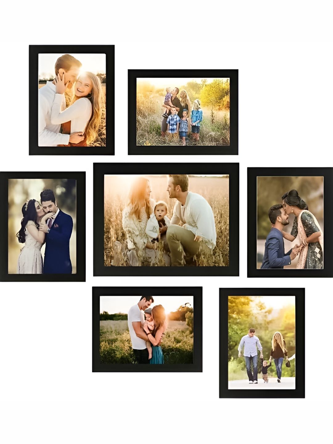 Stuthi Arts Black 5 to 7 Pieces Wood Wall Photo Frames-picture-23