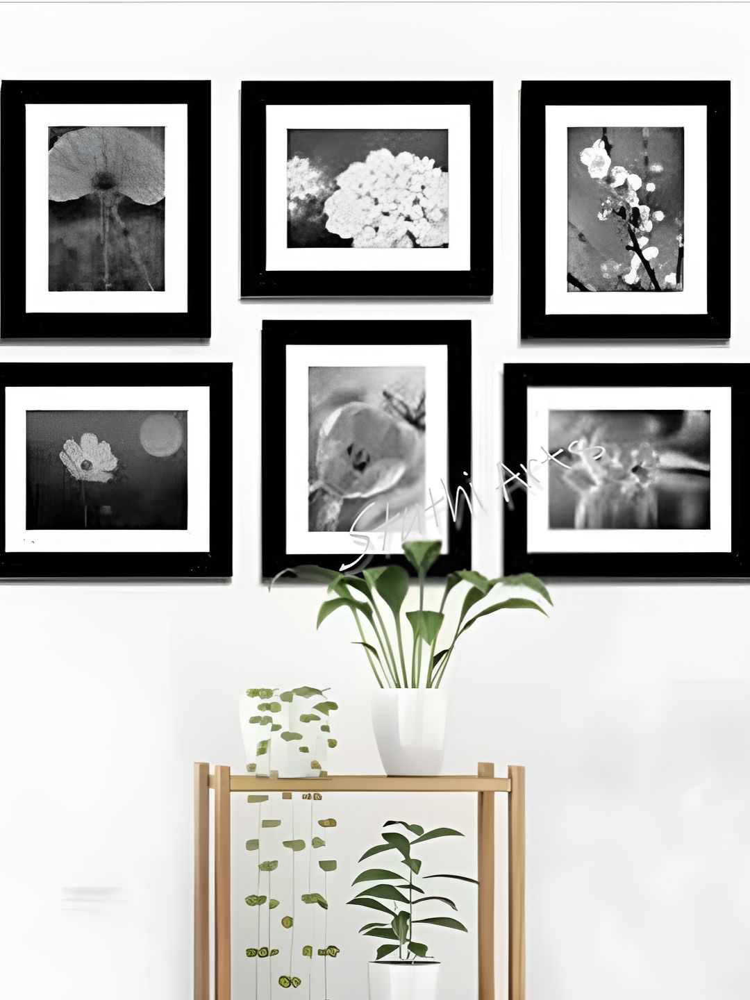 Stuthi Arts Black 6 Pieces Wooden Wall Photo Frames-picture-19