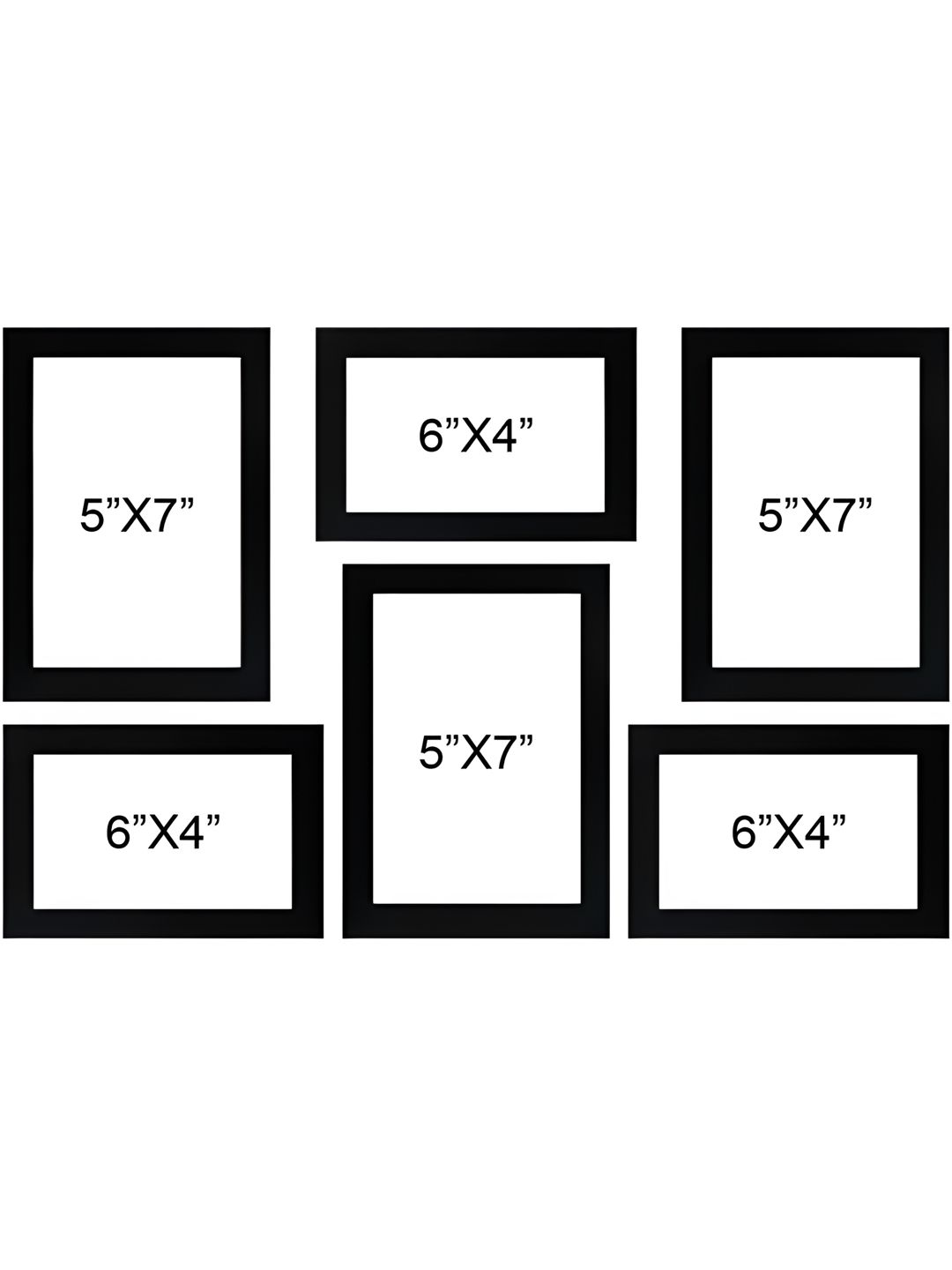 Stuthi Arts Black 6 Pieces Wooden Wall Photo Frames-picture-25