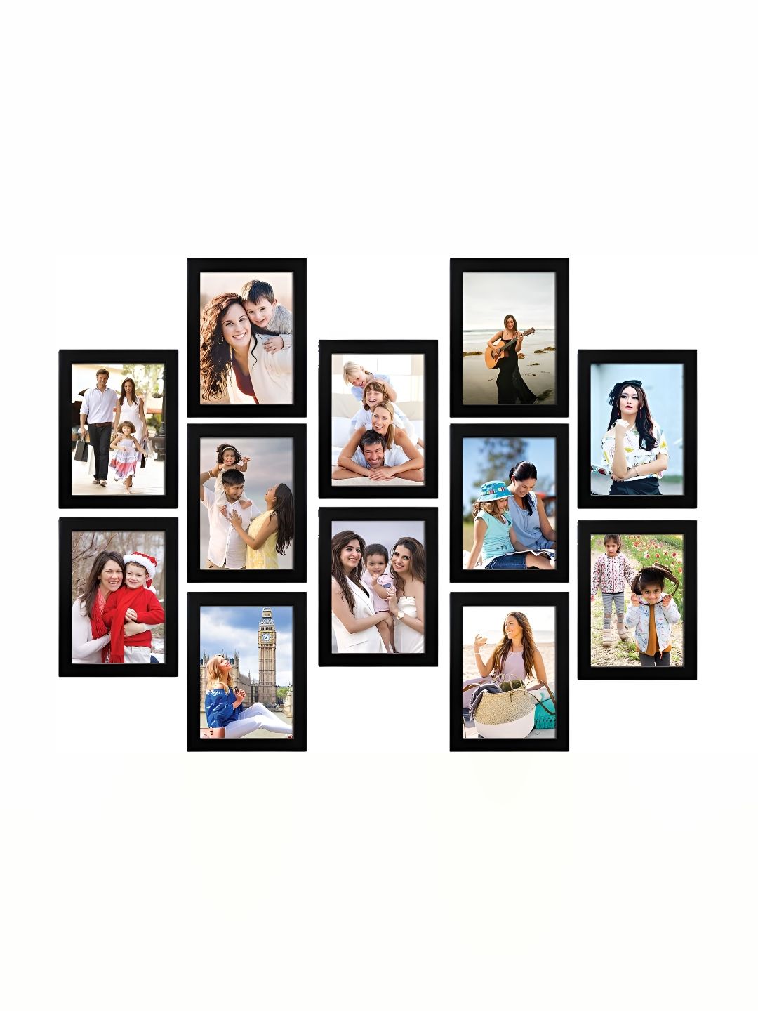 Stuthi Arts Black 12 Pieces Wooden Wall Photo Frames-picture-15