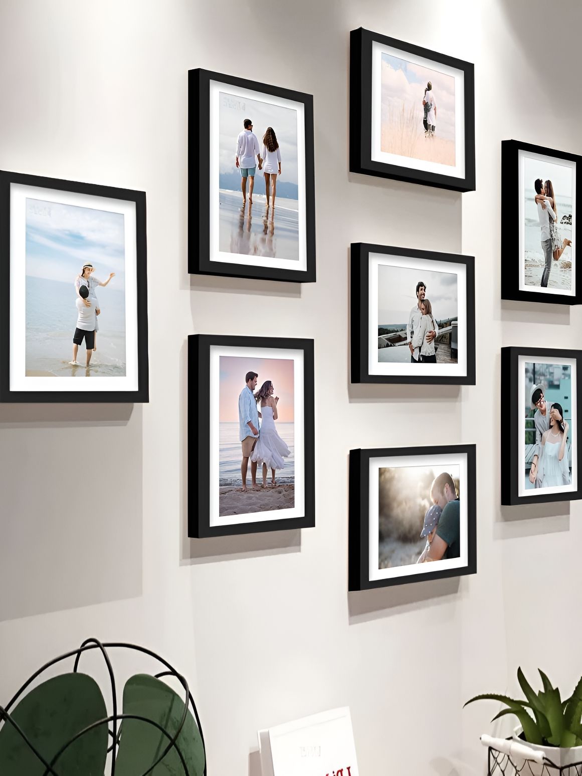 Stuthi Arts Black 9 Pieces Wood Wall Photo Frames-image-10