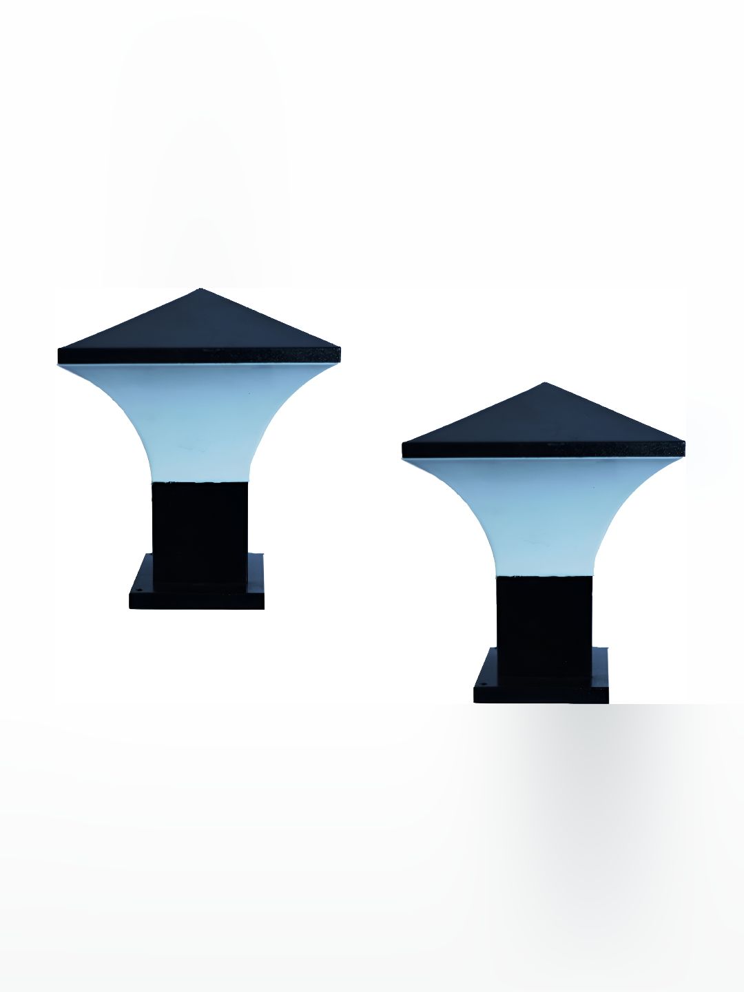 DENICRAAS Black & White 2 Pieces Ceramic Outdoor Lamps-picture-13