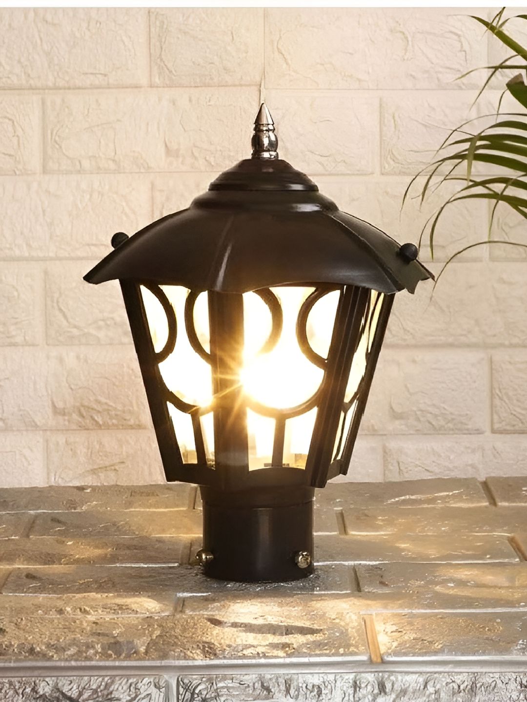 DENICRAAS Black Textured Metal Outdoor Lamp-picture-11