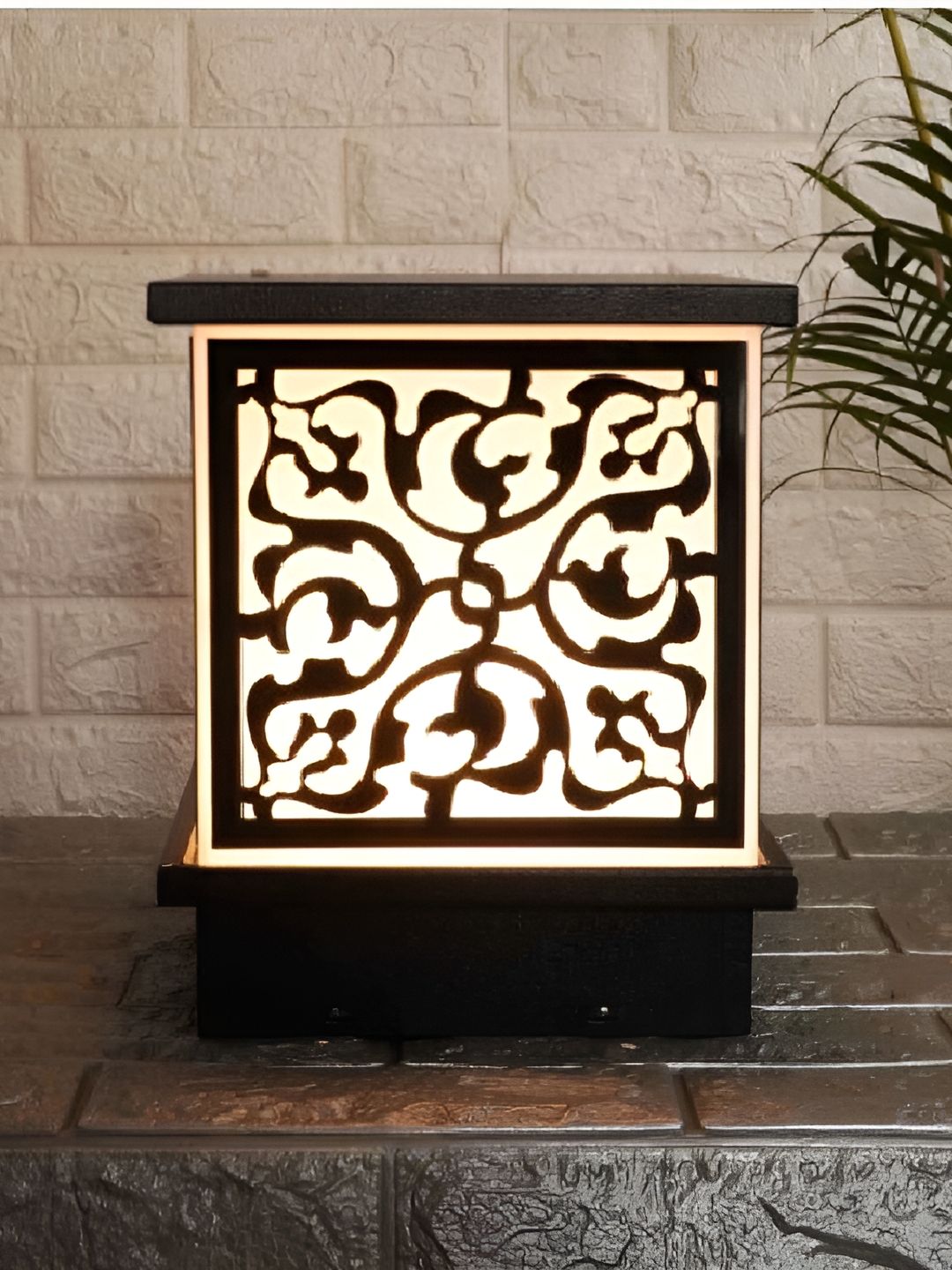 DENICRAAS Black & White Textured Outdoor Lamp-picture-13