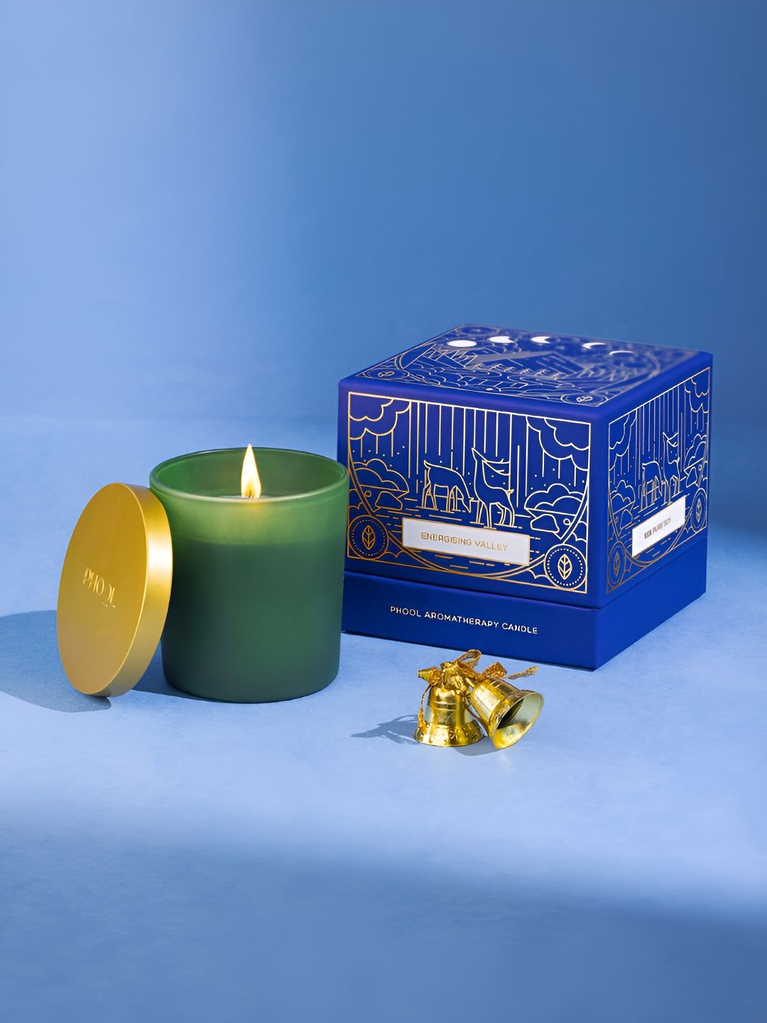 Phool Green & Yellow Scented Jar Candle-image-21