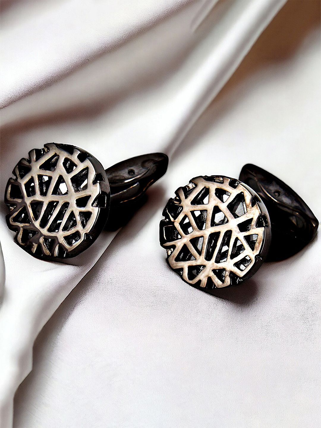 LUCKY JEWELLERY Textured Formal Cufflink-picture-24
