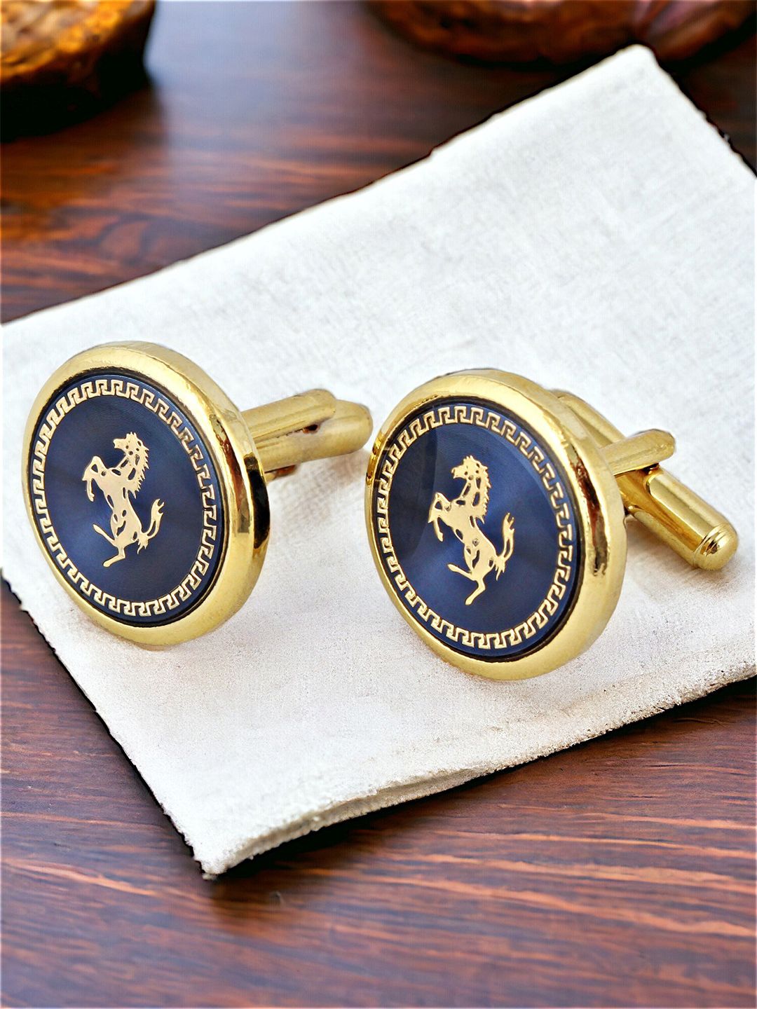 LUCKY JEWELLERY Gold-Plated Cufflink-picture-39
