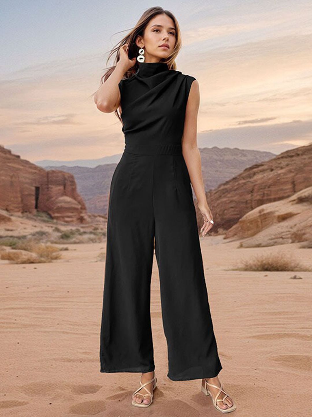 StyleCast x Revolte Black Sleeveless Basic Jumpsuit-picture-17
