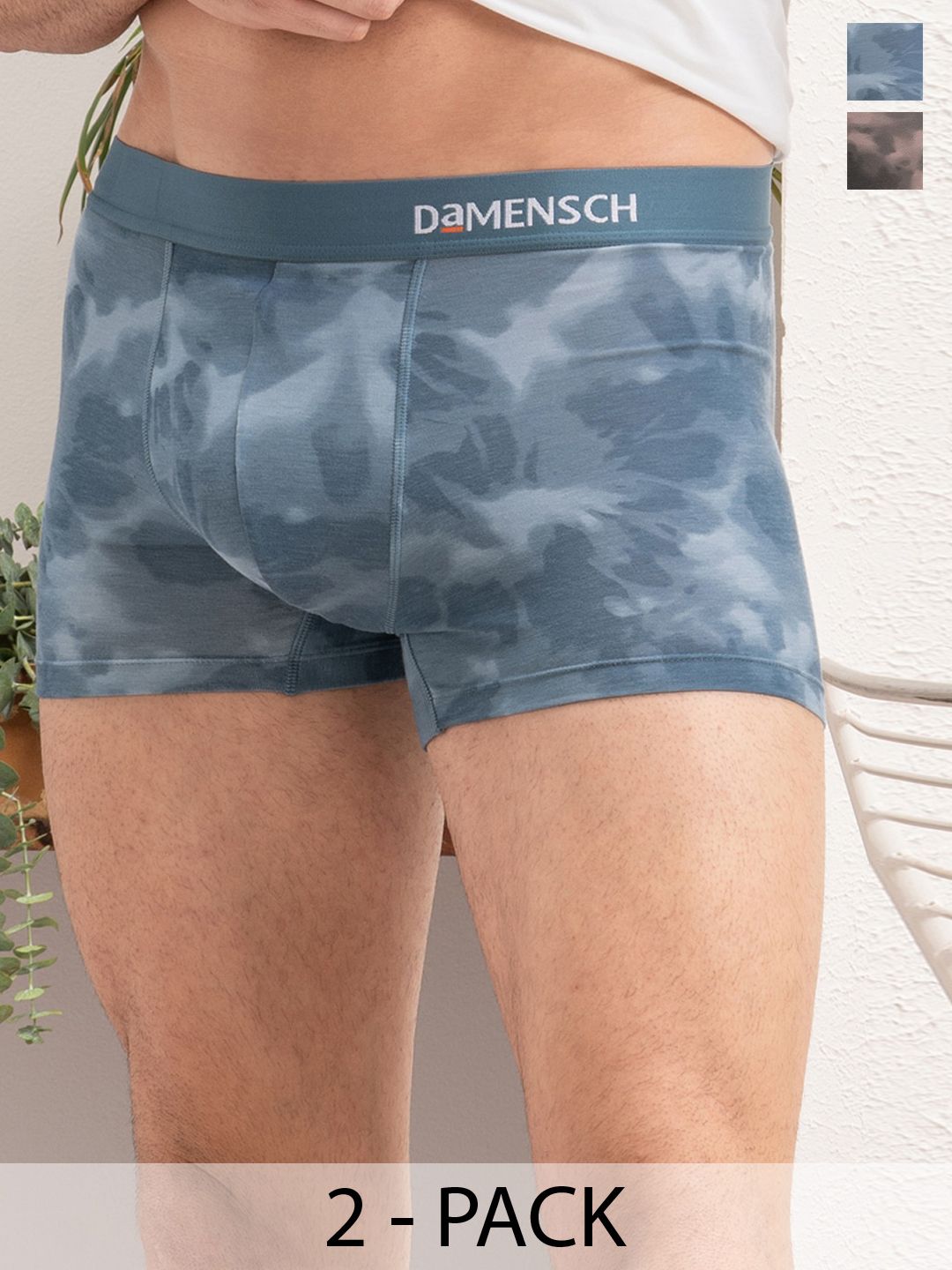 DAMENSCH Pack of 2 Printed Deo-Soft Deodorizing Trunks TK1002-MX1893-picture-23