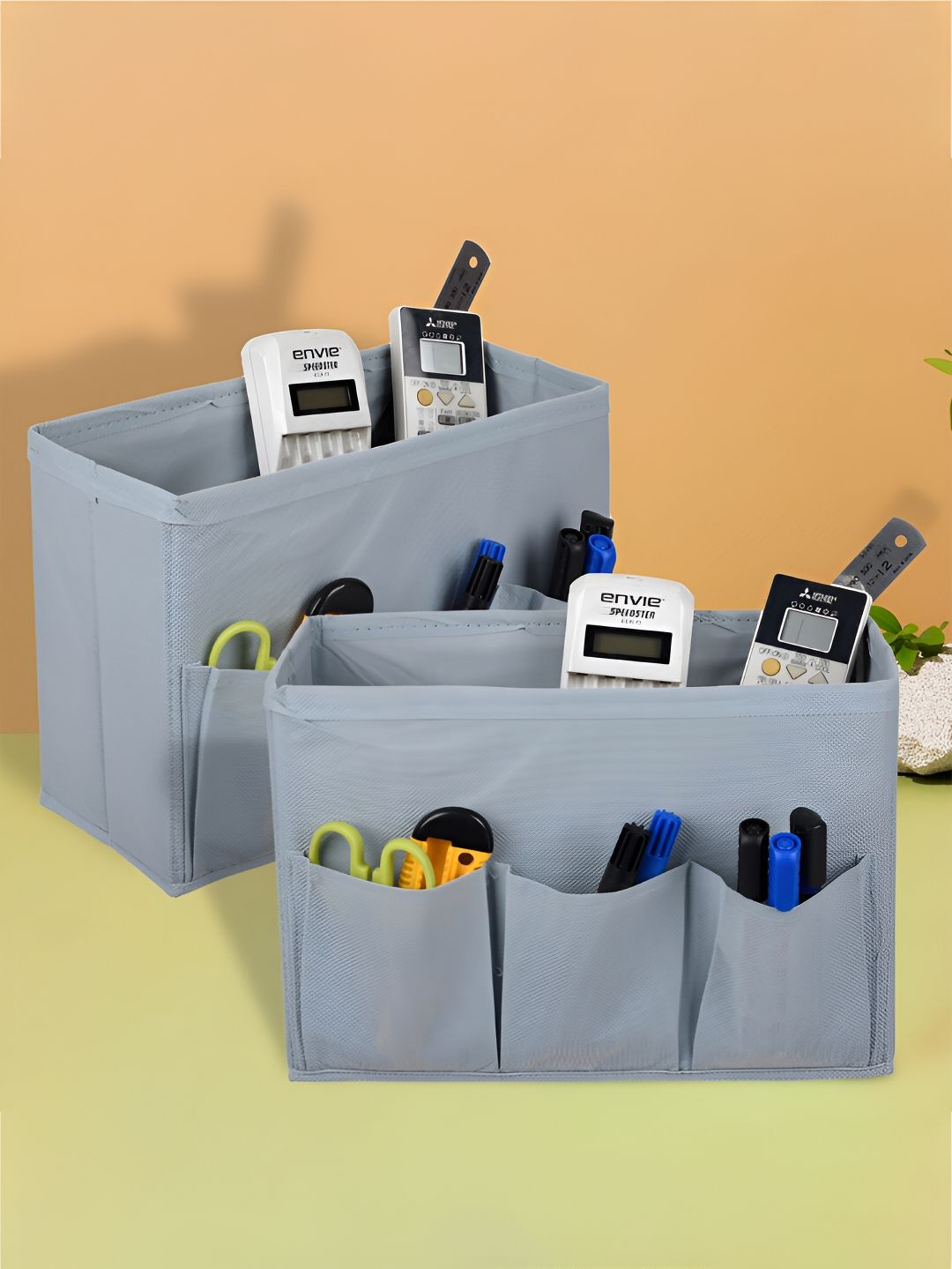 Kuber Industries Grey 2 Pieces Reusable Organisers-picture-27