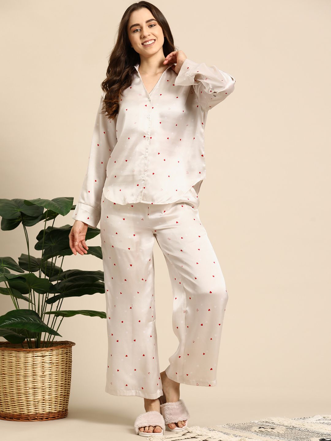 Mast & Harbour Women Printed Night suit-picture-13