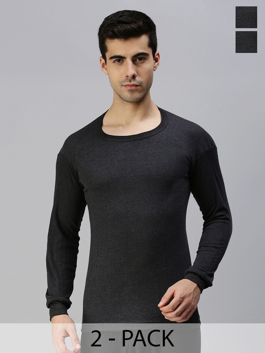 LUX PARKER Round Neck Cotton Thermal Top-picture-50