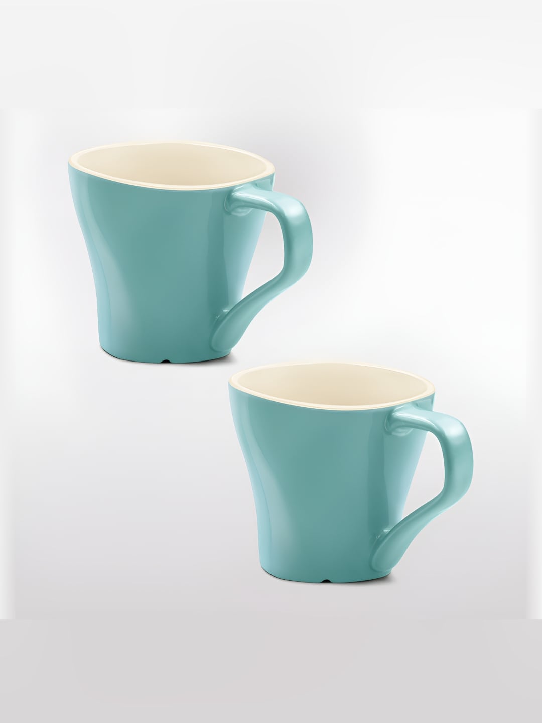 Treo Set of 2 Blue Twist Ceramic Mug 240 ml each