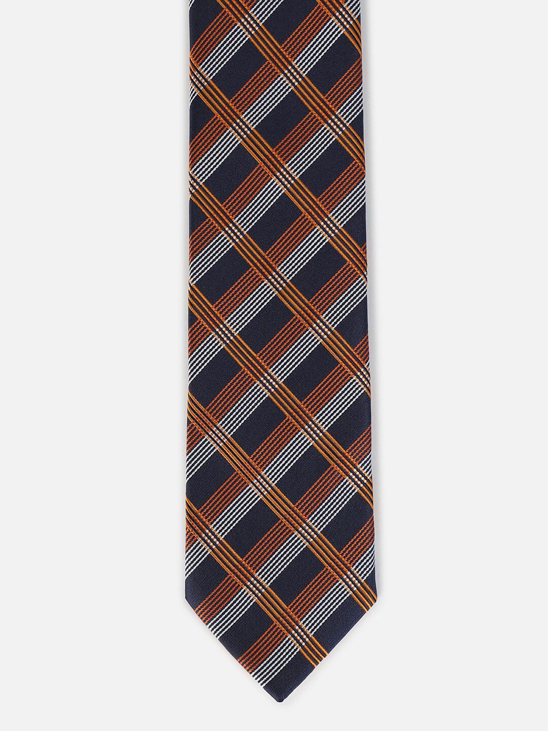Louis Philippe Men Checked Broad Tie-picture-38