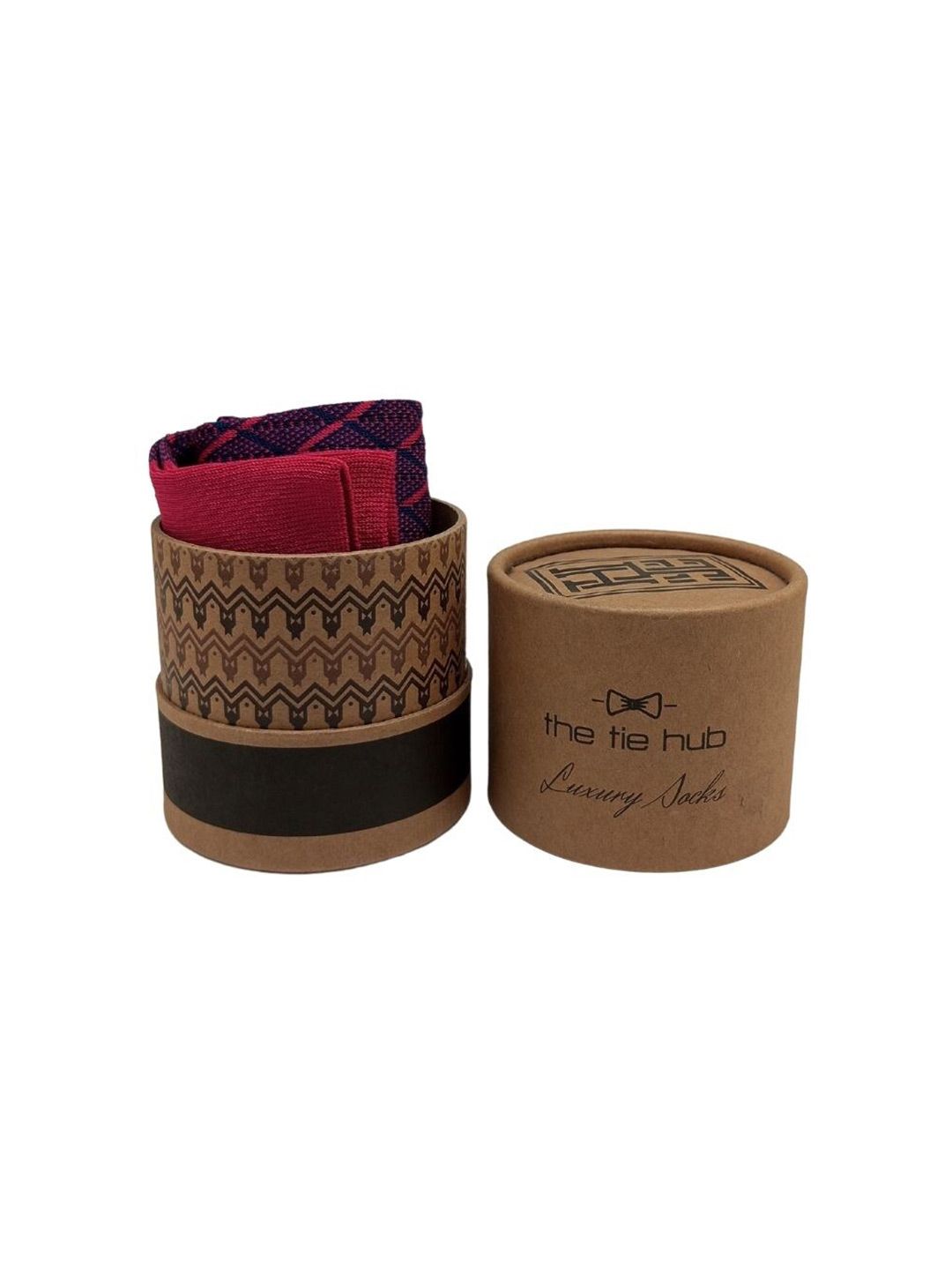 The Tie Hub Men Patterned Cotton Calf Length Socks-image-6