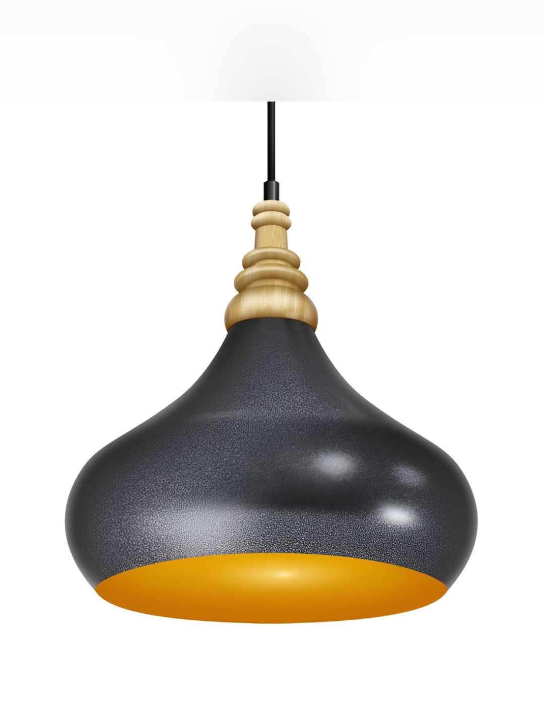 Wipro Black & Gold-Toned Aluminium Contemporary Frustum Shaped Wall Lamp-image-22