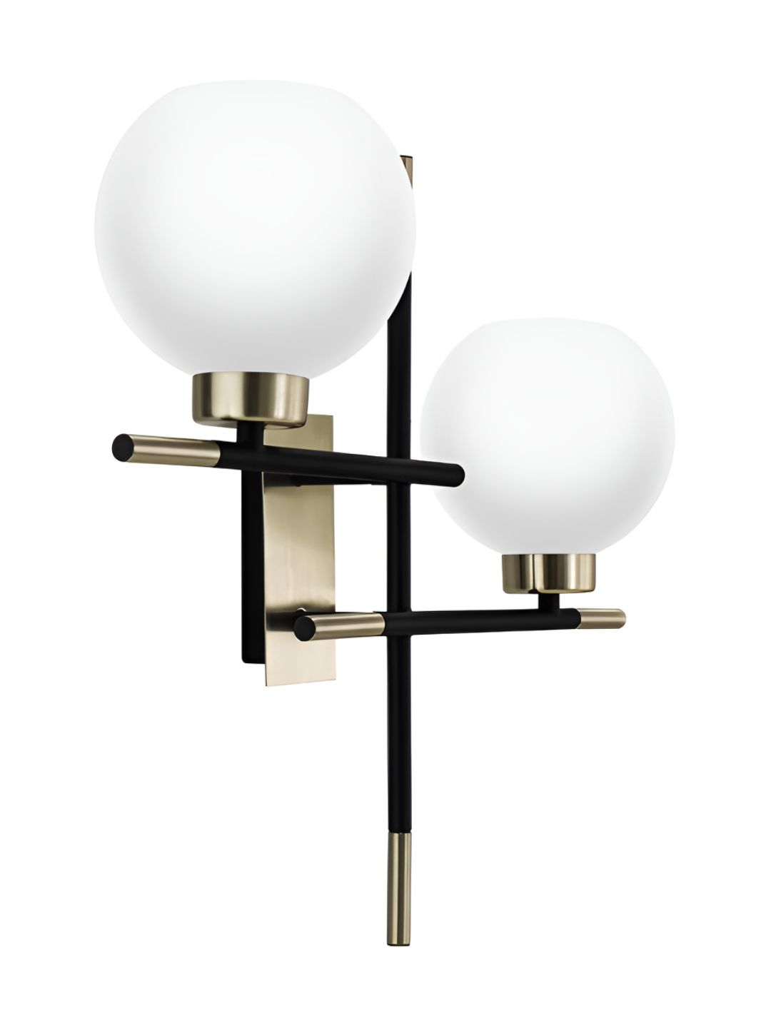 Wipro White & Silver-Toned Aluminium Contemporary Spherical Shaped Wall Lamp-picture-49