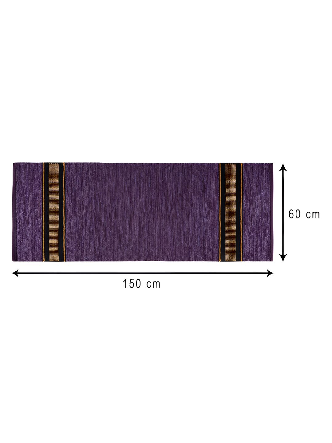 Aura Ace Purple 2 Pcs No Sheading Cotton Doormats-image-28