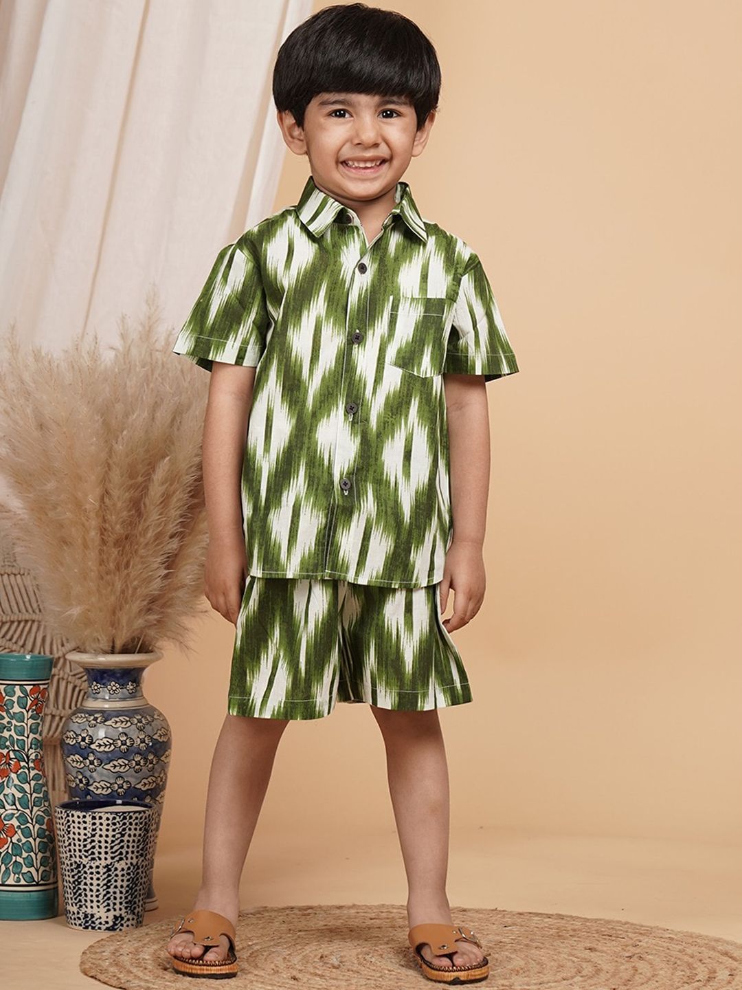 UNBIND Boys Printed Pure Cotton Clothing Set-picture-35
