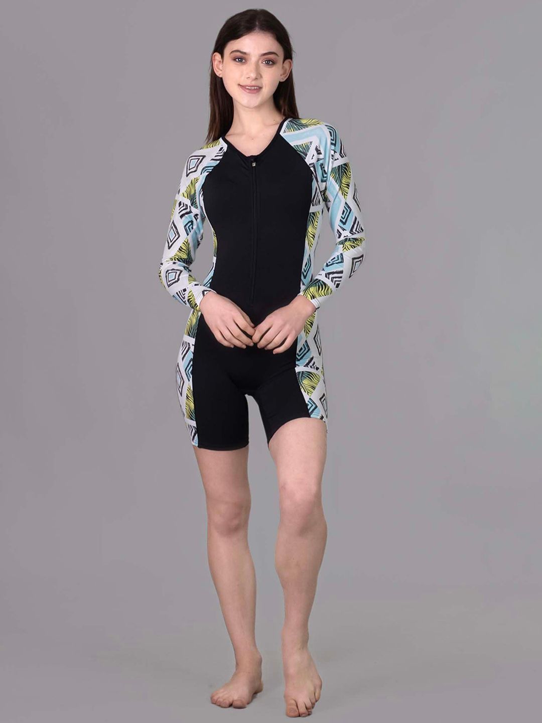 Keepfit Geometric Printed Swim Legsuit-picture-10