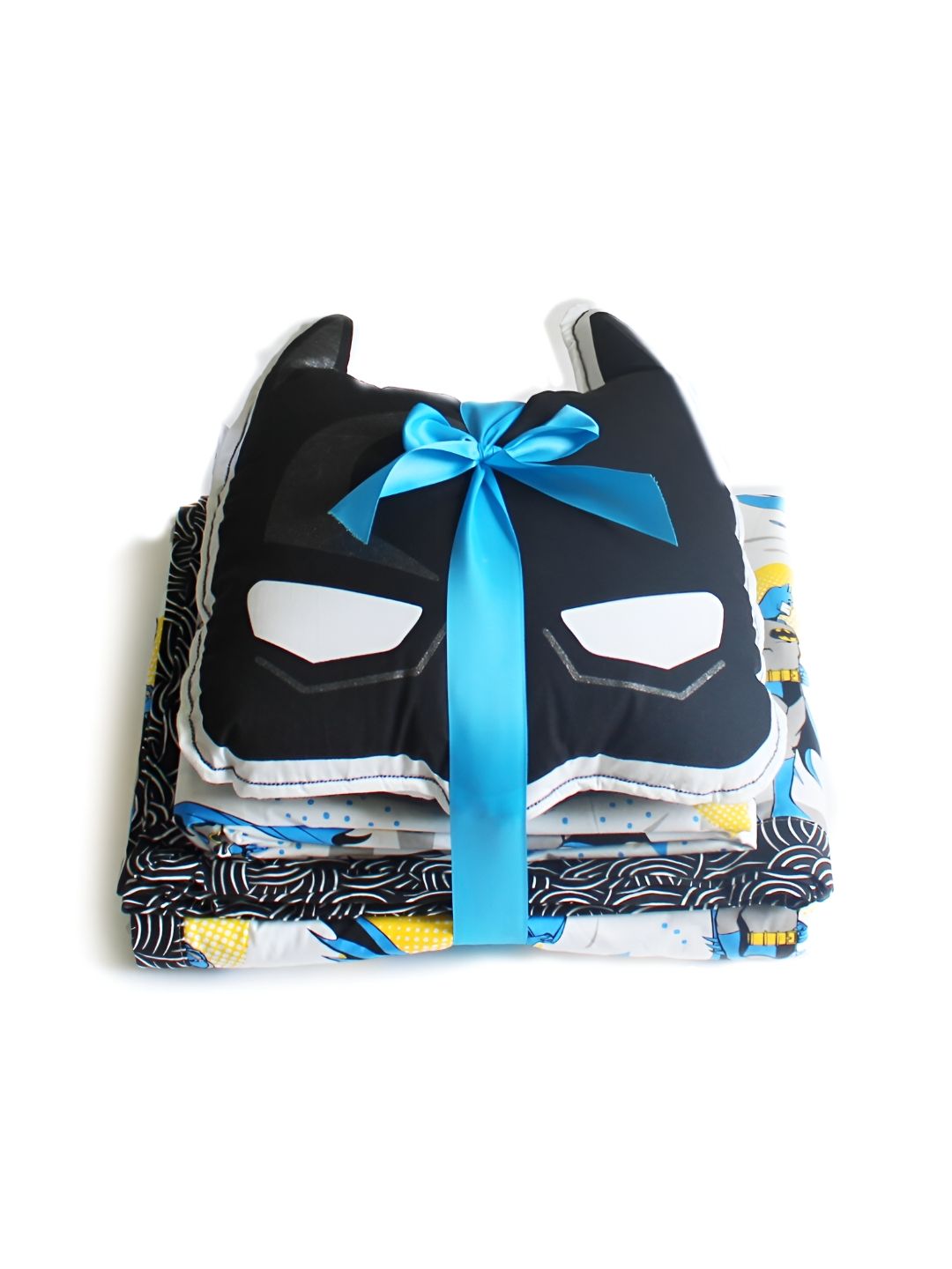 Silverlinen Kids Black Printed 5 Piece Double Queen Superfine Pure Cotton Bedding Set-image-48
