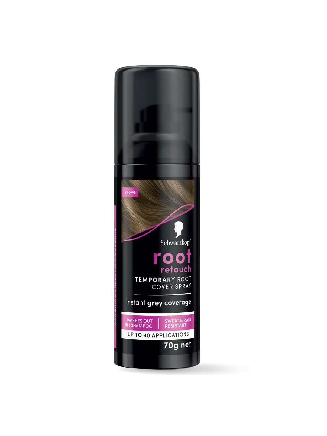 Schwarzkopf Root Retouch Temporary Root Cover Spray for Instant Grey Coverage 120ml- Brown-picture-12