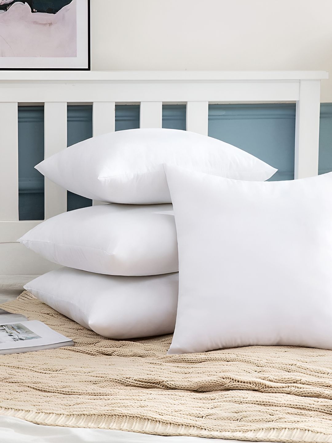 UrbanArts White 5 Pieces Filled Cushion Inserts-image-6