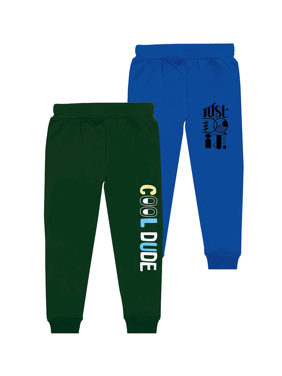 BAESD Boys Pack Of 2 Typography Printed Cotton Joggers-picture-21